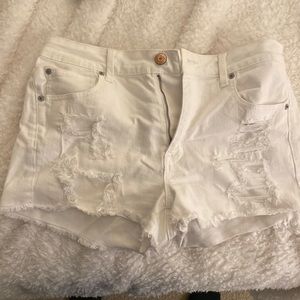 American Eagle White Shorts